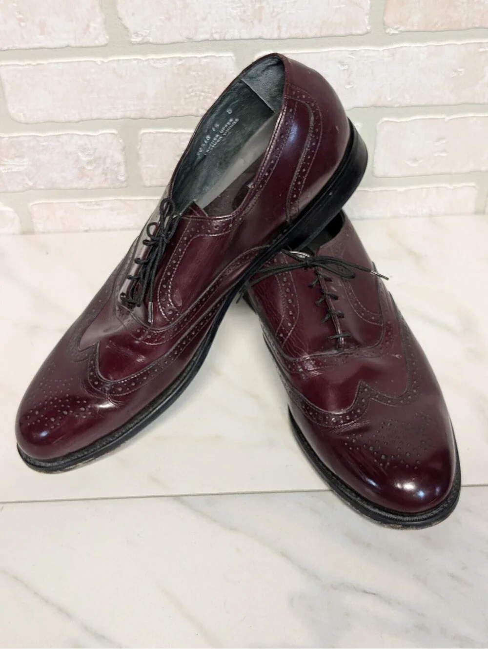 Bostonian Stockbridge Men's Burgundy Leather Dress Shoes Size 15 D